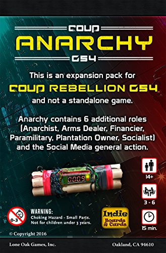 Coup: Rebellion G54 – Anarchy Expansion: 7 New Roles for Deeper Bluffing & Strategy