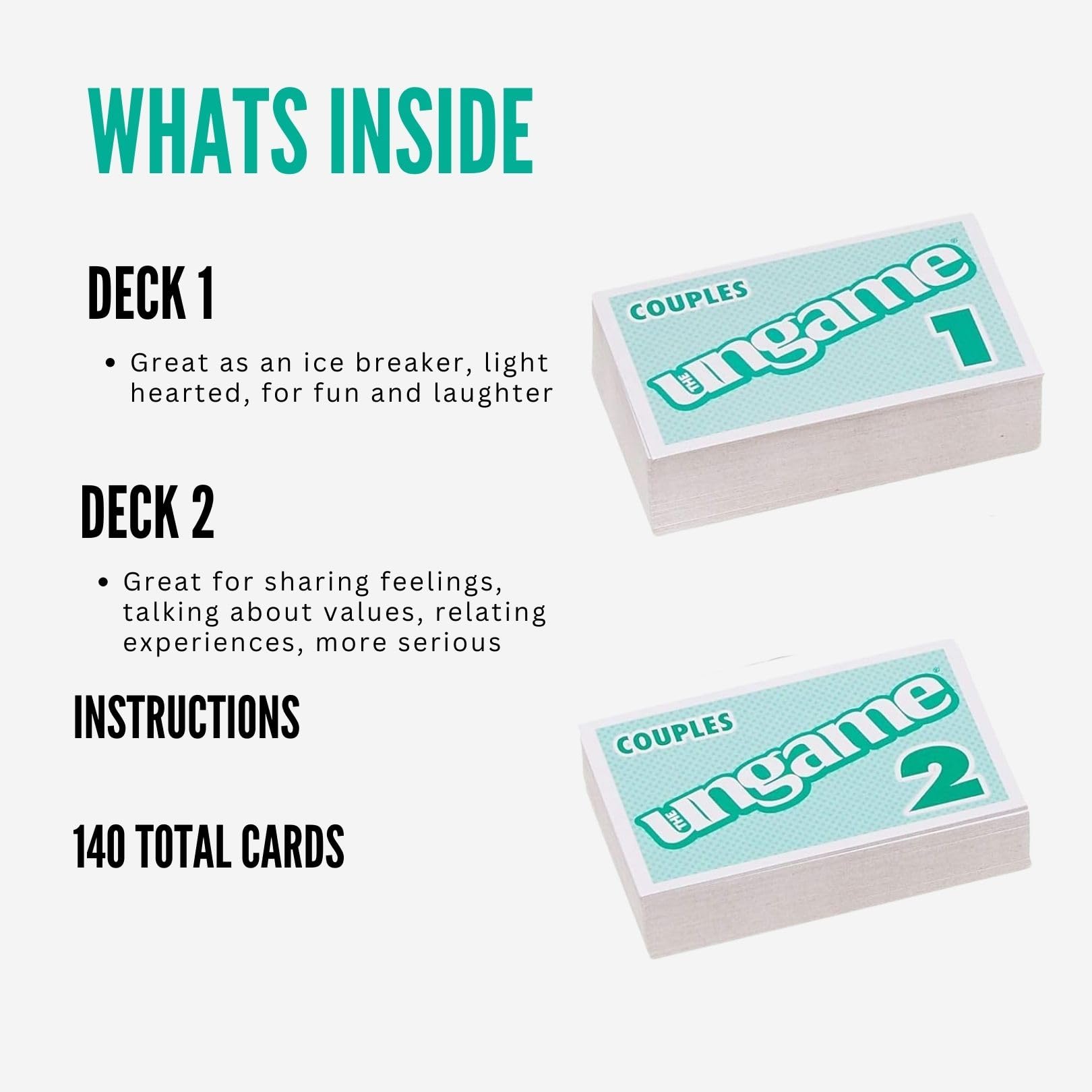 Couples Connection Card Game: 70 Light & 70 Serious Questions for Deeper Talks