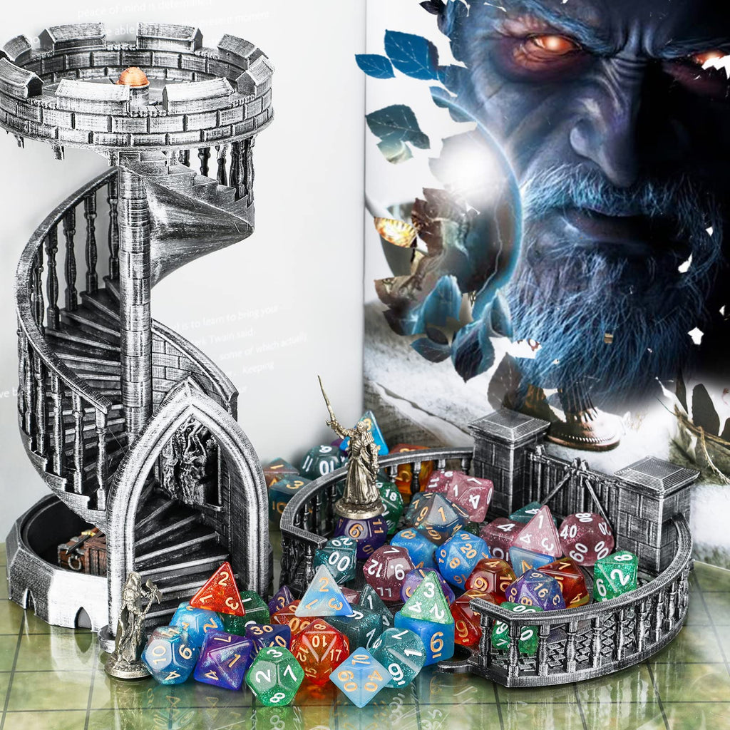 Coyeekn 49-Piece Polyhedral Dice Set – 7 Complete Sets for D&D and Tabletop RPGs