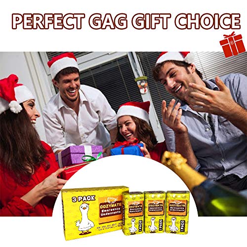 COZYMATE Emergency Underpants in a Can – 3 Pairs Instant Underwear in Compact Tin, Funny Gag Gift for Men and Women