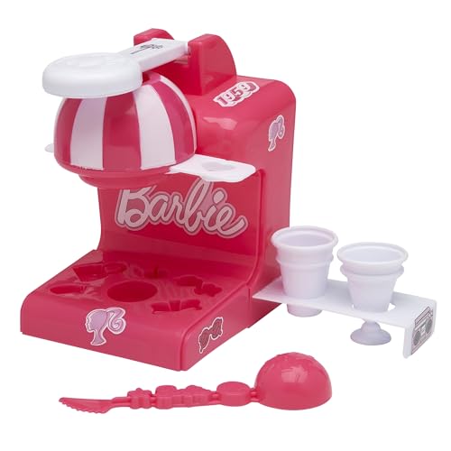 Cra-Z-Art Barbie Softee Dough Ice Cream Shop – 4-Color Modeling Compound Playset with Maker & Molds