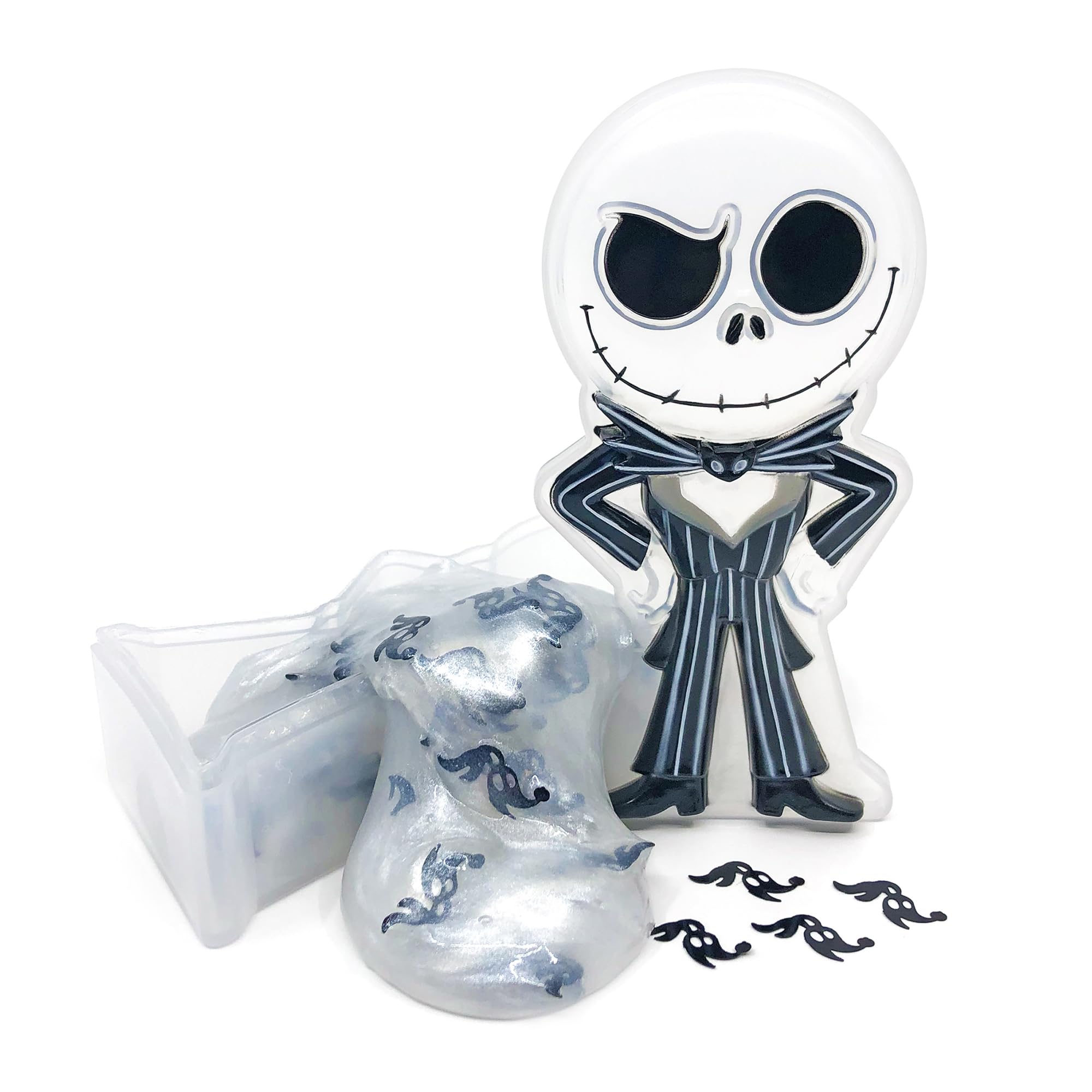Cra-Z-Art Cra-Z-Slimy The Nightmare Before Christmas Jack Skellington Slime with Iridescent Silver Slime and Zero Confetti