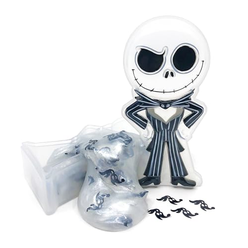 Cra-Z-Art Cra-Z-Slimy The Nightmare Before Christmas Jack Skellington Slime with Iridescent Silver Slime and Zero Confetti