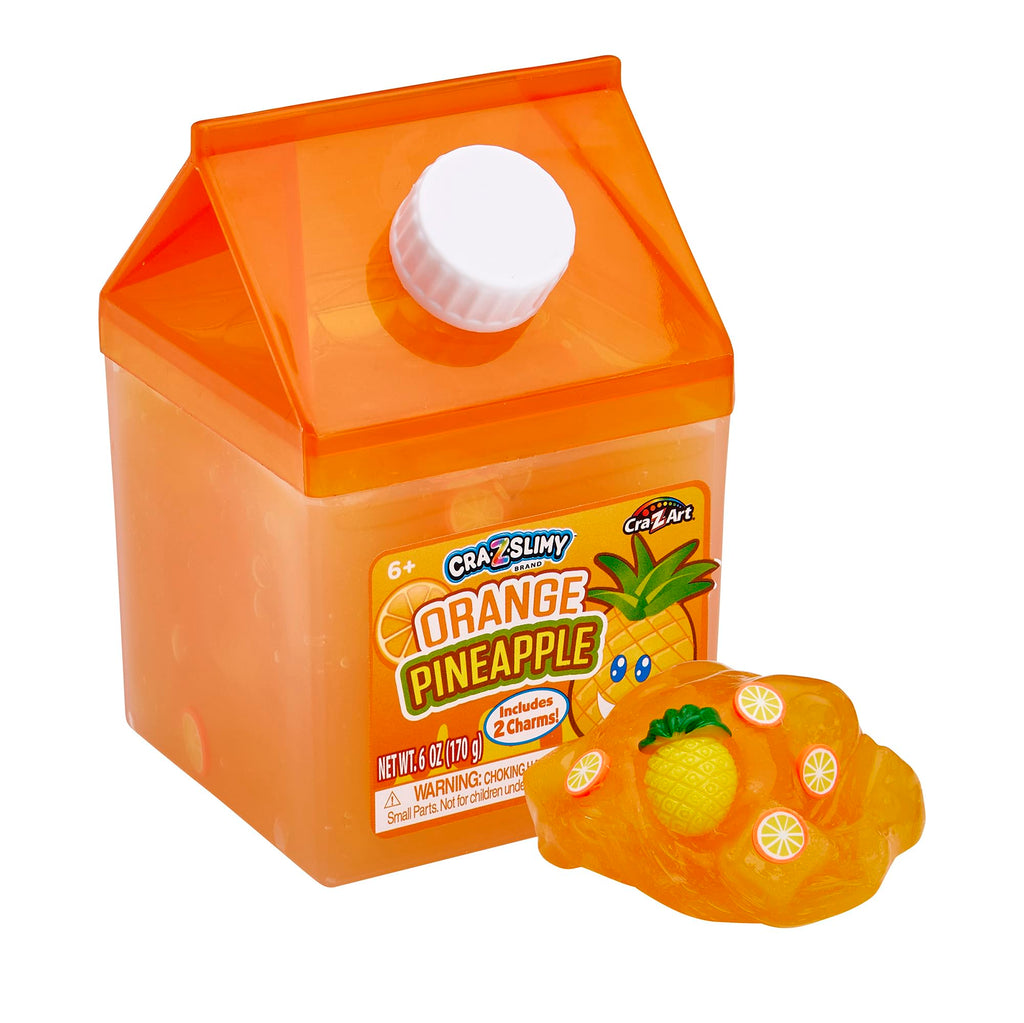 CRA-Z-Art Lunch-Themed Slime Set: Scented Orange Pineapple Drink & Strawberry Fluff Slimywich