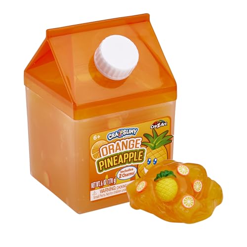 CRA-Z-Art Lunch-Themed Slime Set: Scented Orange Pineapple Drink & Strawberry Fluff Slimywich
