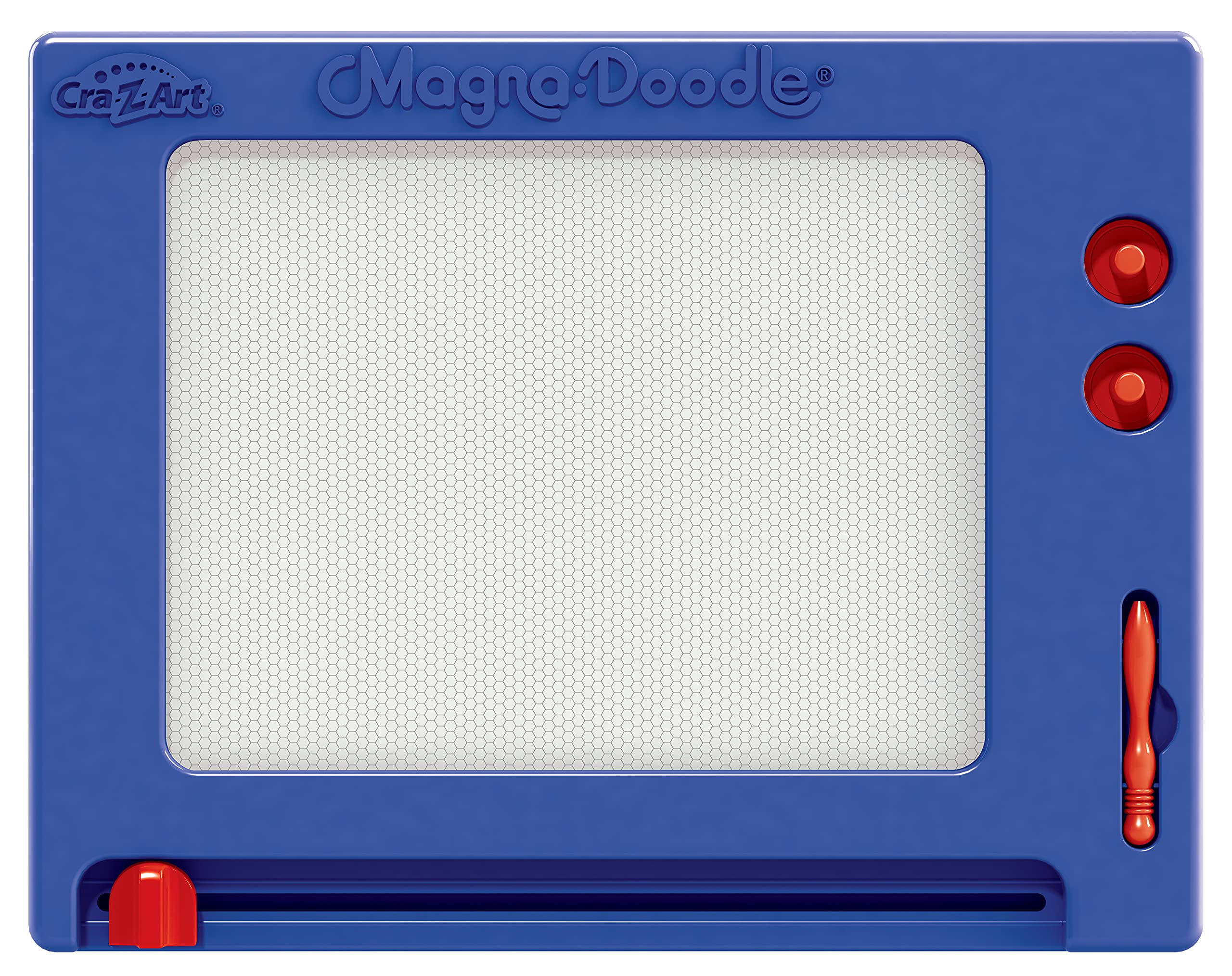 Cra-Z-Art Retro Magna Doodle – Classic Magnetic Drawing Board, Blue/White, Ages 3+