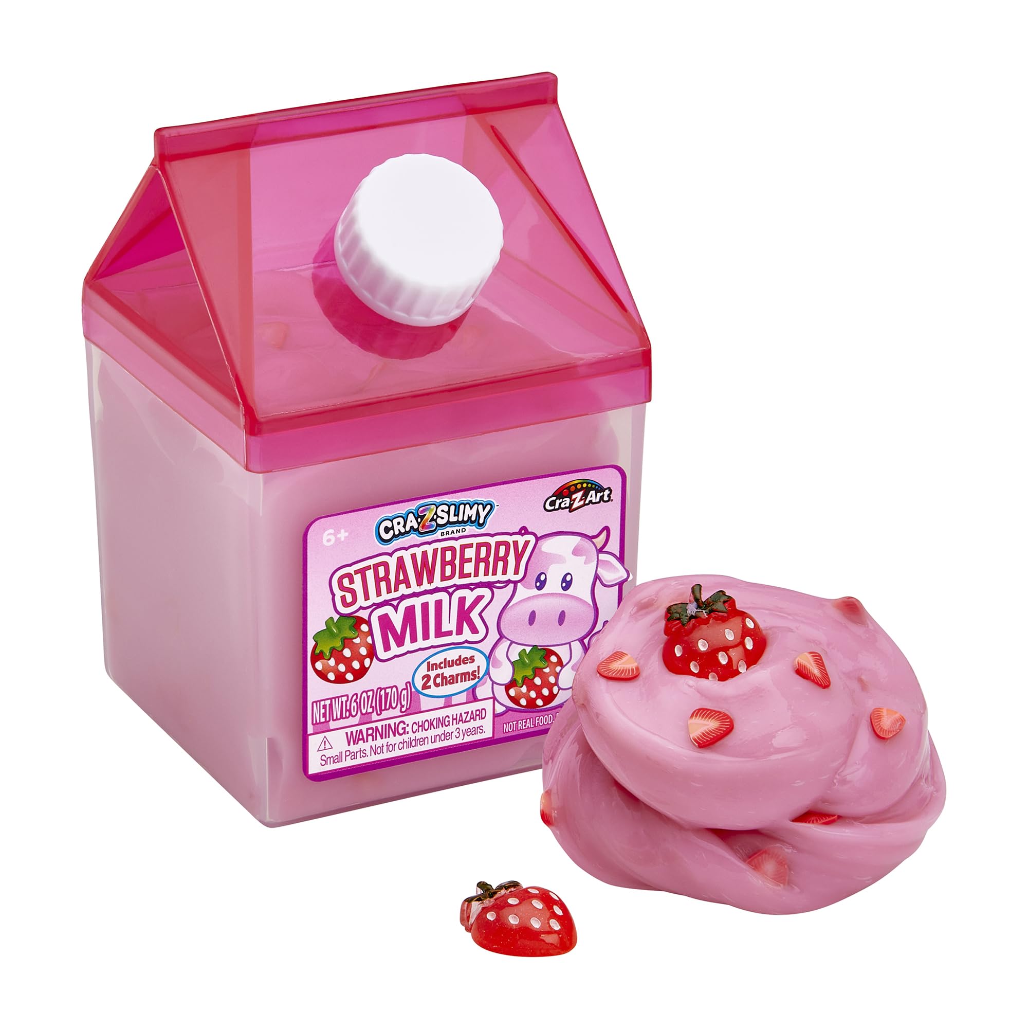 Cra-Z-Art Slimy Drink & Slimywich Lunch Snack Set – Scented Strawberry Milk & PB&J Slime for Kids Ages 6+