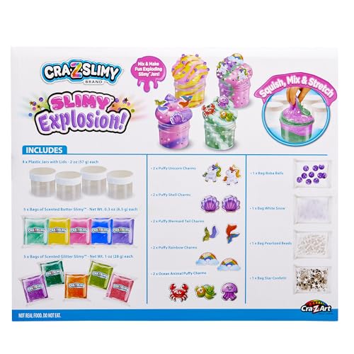 Cra-Z-Slimy Sparkle Fantasy Slime Kit – Unicorns, Mermaids, Scented Butter & Glitter Slimes for Kids 6+