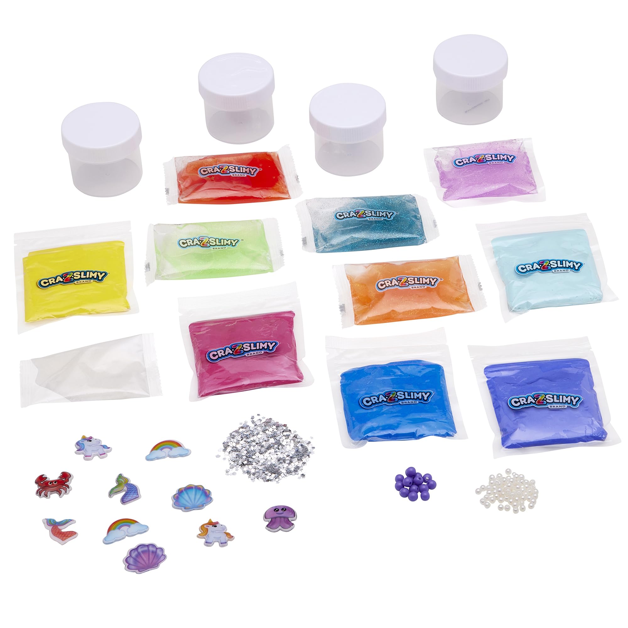 Cra-Z-Slimy Sparkle Fantasy Slime Kit – Unicorns, Mermaids, Scented Butter & Glitter Slimes for Kids 6+