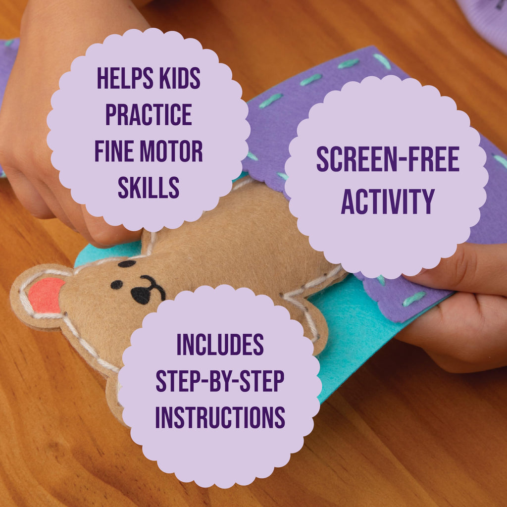 Craft-tastic Let's Learn to Sew Kit – 8 Projects, 3 Skill Levels, Ages 5+
