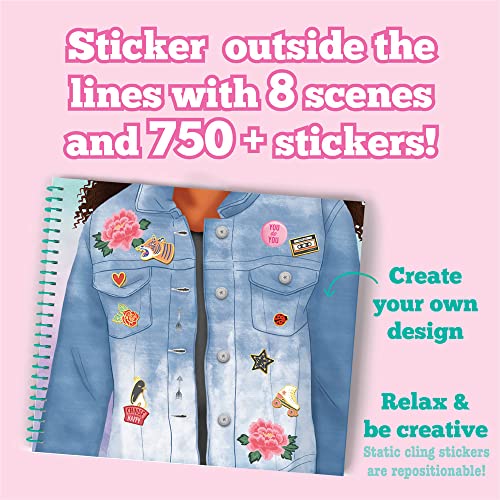 Craft-Tastic Sticker It Up! Reusable Sticker Book – 8 Scenes, 750+ Stickers