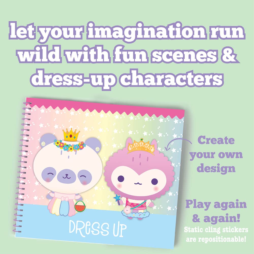 Craft-Tastic Sticker It Up! Reusable Sticker Book – 8 Scenes, 750+ Stickers