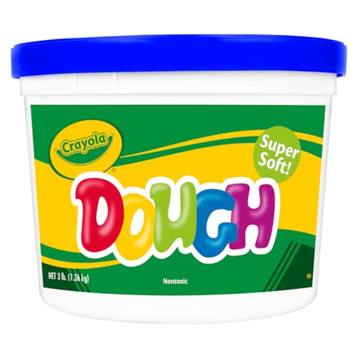 Crayola 3lb Blue Modeling Dough Bucket – Soft, Non-Toxic, Reusable for Kids Ages 3+