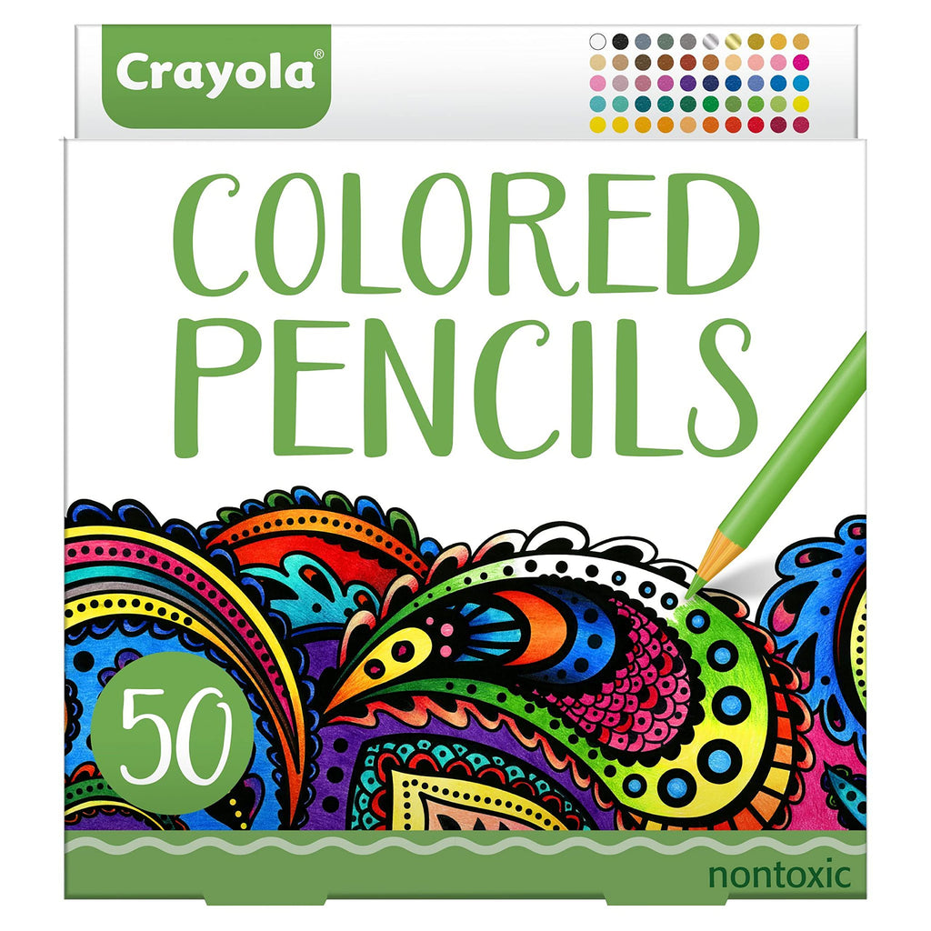 Crayola Adult Colored Pencils (50 Count) – Fine Point, Non-Toxic Art Supplies for Teens & Adults [Amazon Exclusive]