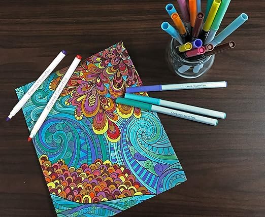 Crayola Bright Supertips Pastel Edition – 12 Washable Felt Tip Markers for Kids