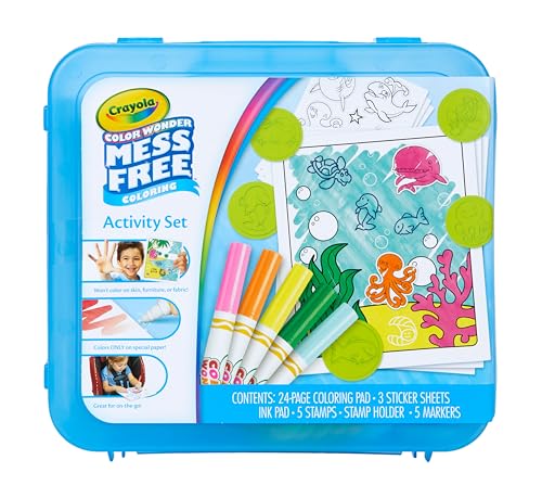Crayola Color Wonder Mess Free Activity Set (30+ Pieces) – Travel Coloring Kit for Kids Ages 3+
