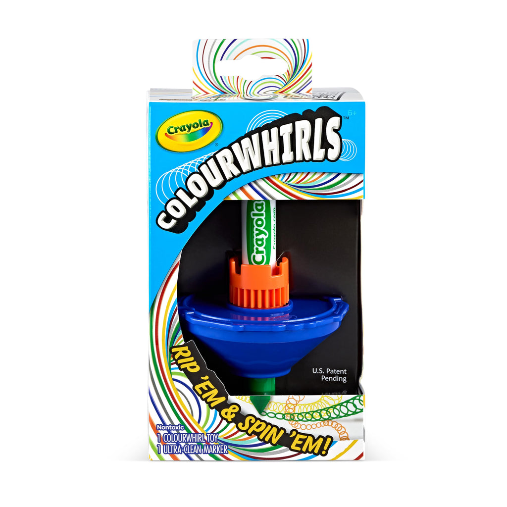 Crayola ColourWhirls Spinning Top Game – Colorful Challenges for Family Fun, Ages 6+