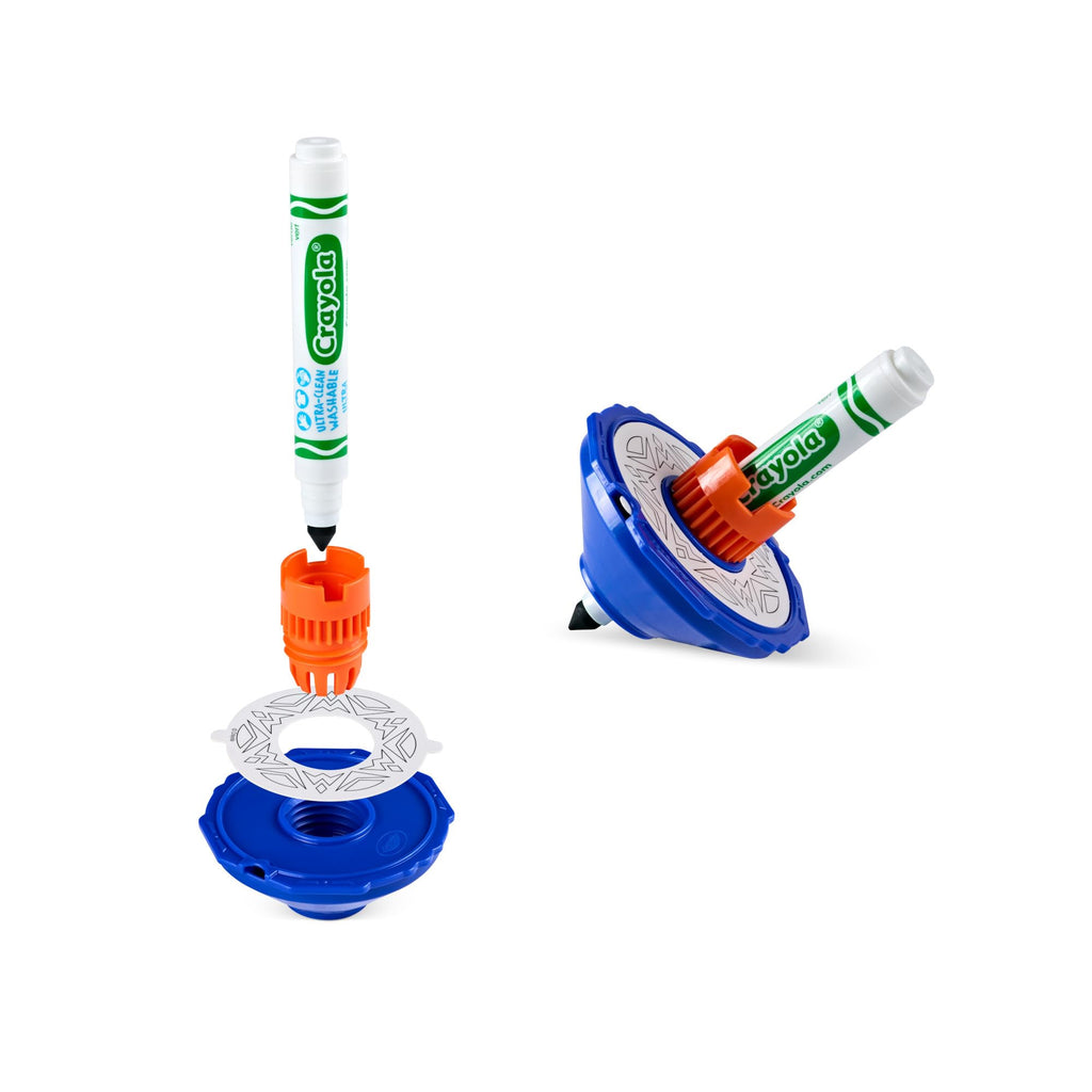Crayola ColourWhirls Spinning Top Game – Colorful Challenges for Family Fun, Ages 6+
