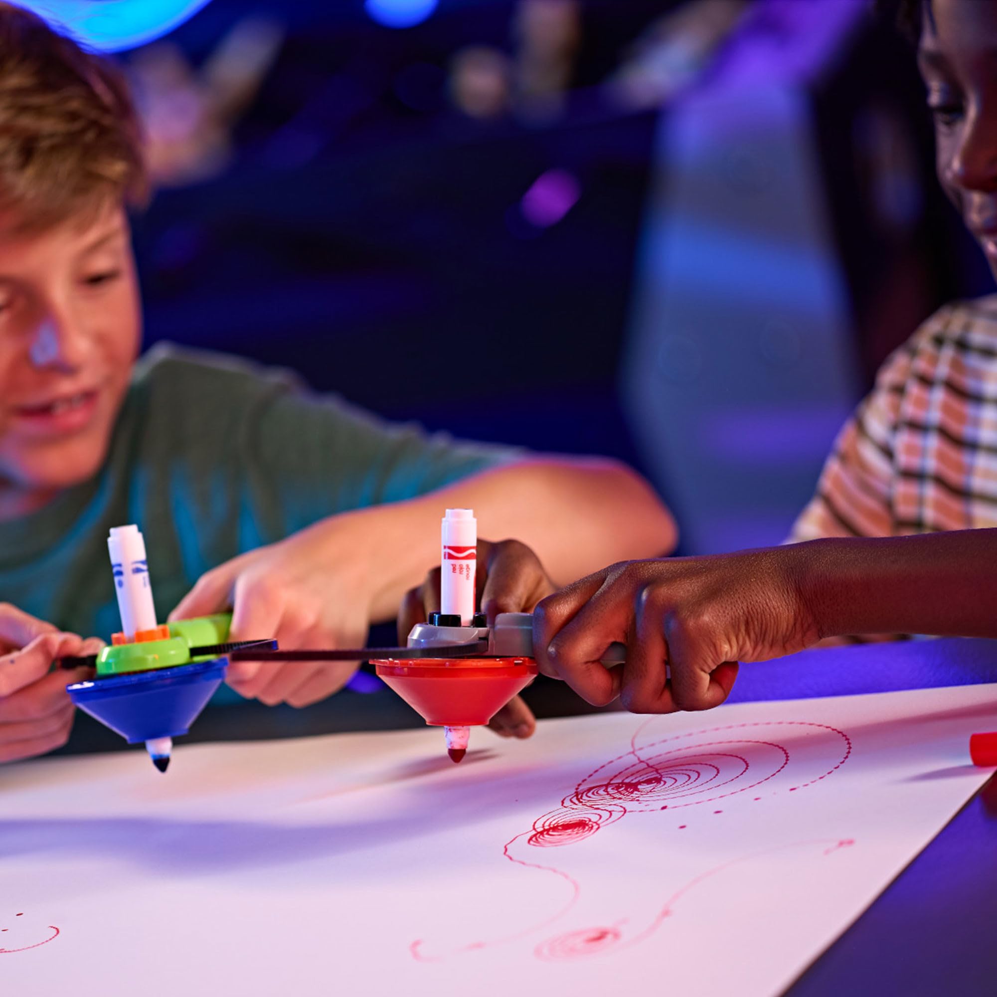 Crayola ColourWhirls Spinning Top Game – Colorful Challenges for Family Fun, Ages 6+