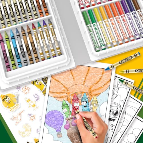 Crayola Limited Edition Yellow Art Case Coloring Set with Exclusive Crayons and Markers
