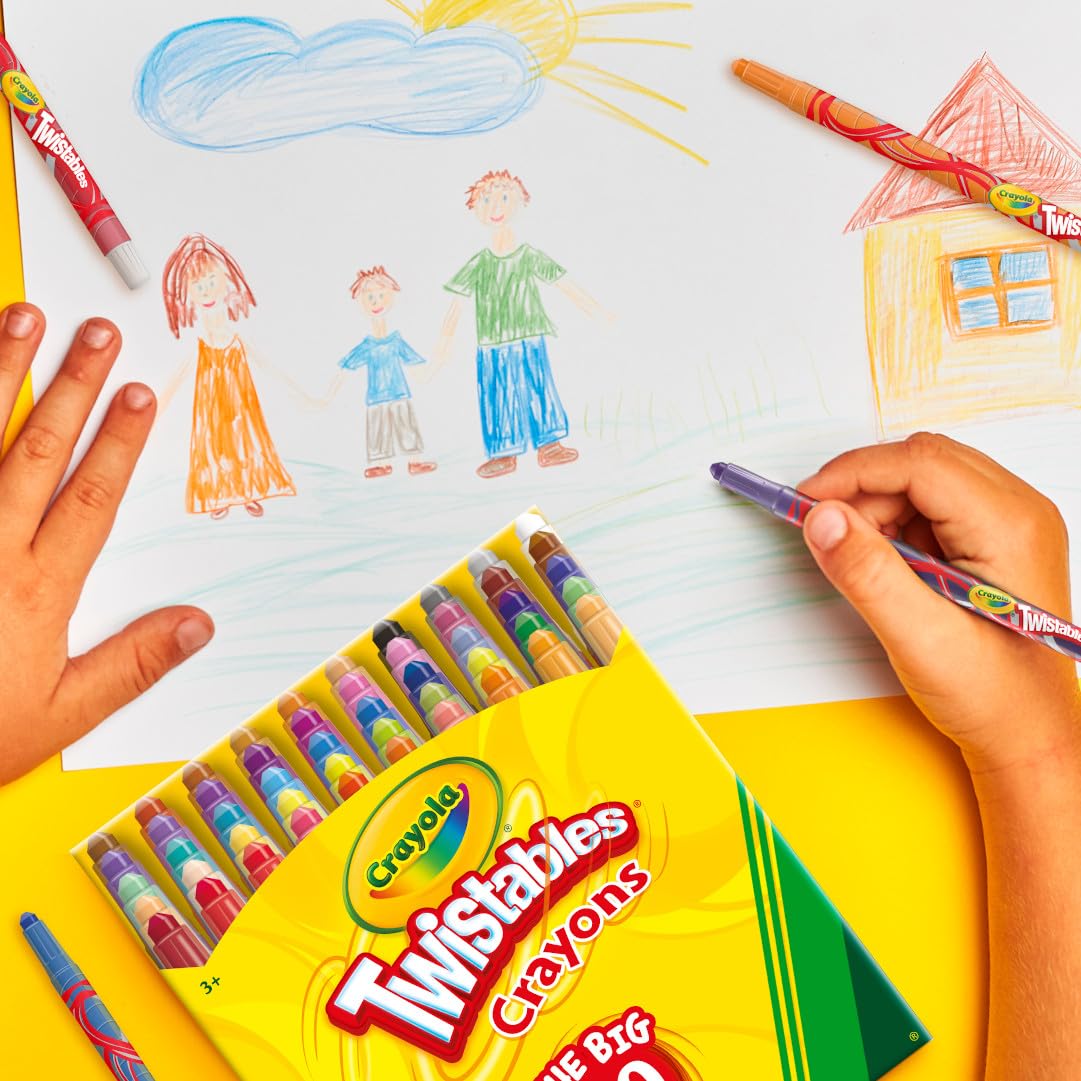 Crayola Mini Twistables Crayons (50ct) – No Sharpening, Less Mess for Kids 3+