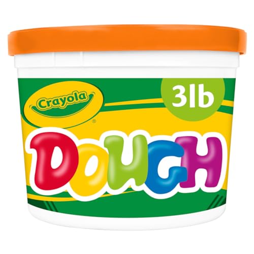 Crayola Orange Modeling Dough, 3-Pound Resealable Bucket, Soft & Crumble-Free, Kids' Craft Toy