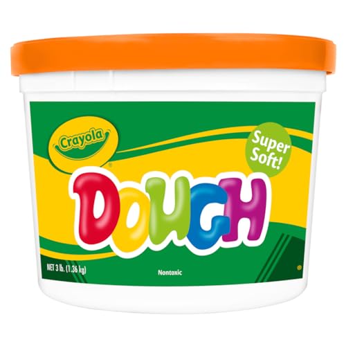 Crayola Orange Modeling Dough, 3-Pound Resealable Bucket, Soft & Crumble-Free, Kids' Craft Toy