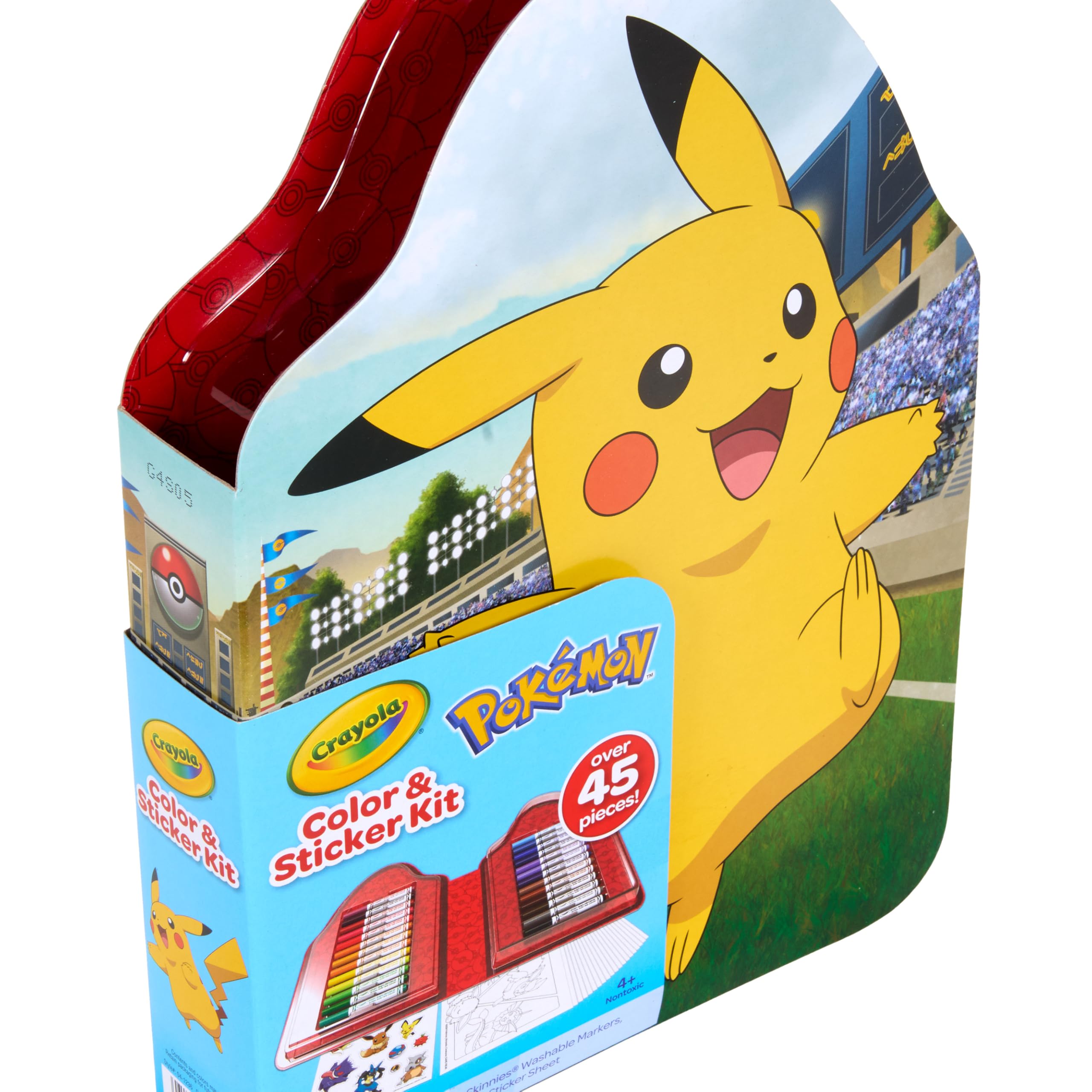 Crayola Pokemon Art Kit for Kids: 26 Washable Markers, 20 Coloring Pages & Stickers, Ages 4+
