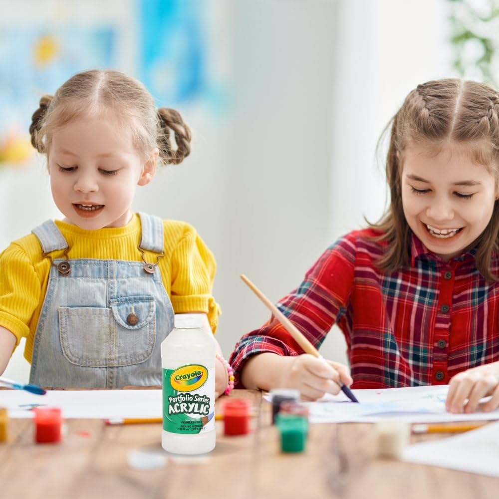 Crayola Portfolio Series Acrylic Paint - Pearlescent Mixing Medium, 16 oz Pint