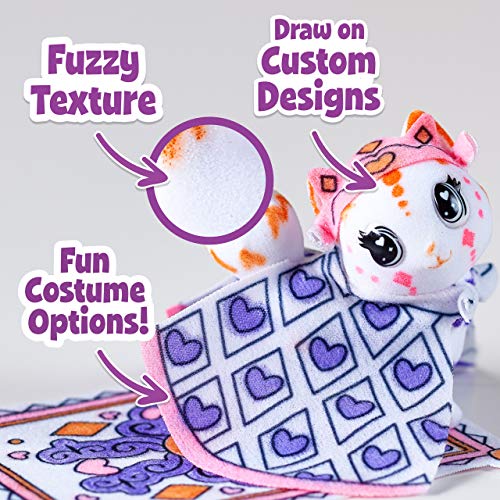 Crayola Scribble Scrubbie Pets Princess Playset: Missy the Cat with Tiara, Cape & Washable Markers