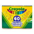 Crayola Ultra Clean Fine Line Washable Markers (40 Count) - Multicolor, Non-Toxic, Ages 3+