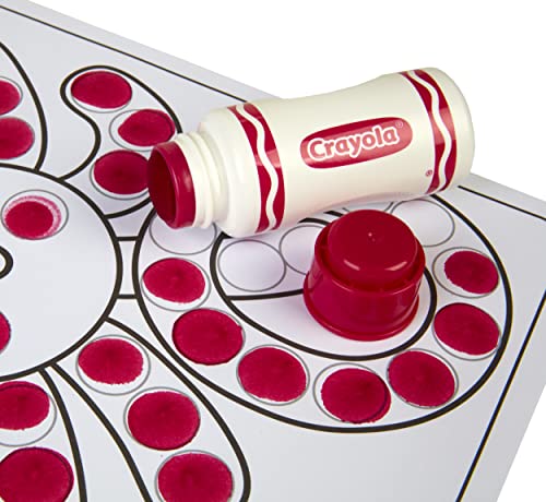 Crayola Washable Dot Markers Activity Set - 30 Coloring Pages & 4 Markers for Toddlers Ages 3+