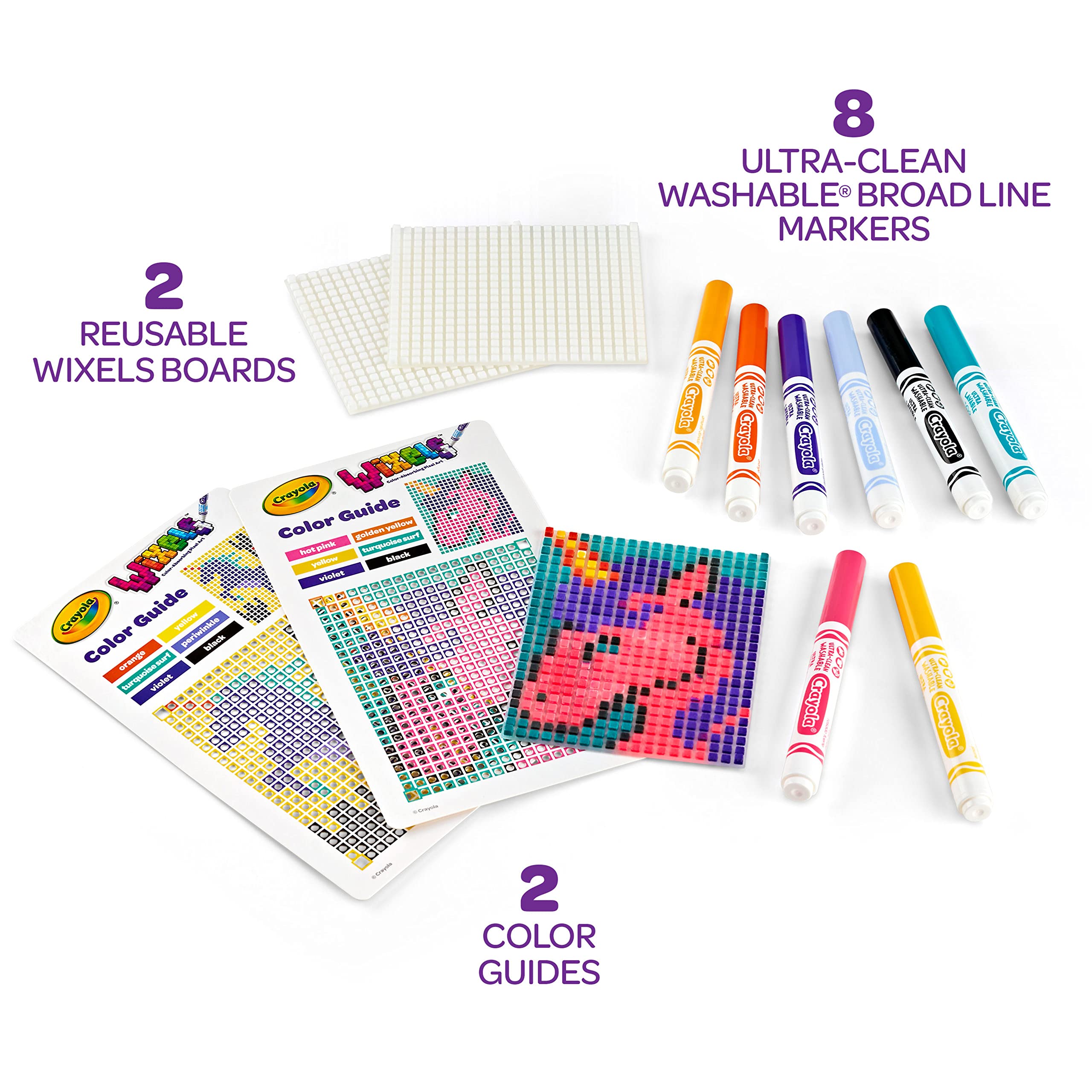 Crayola Wixels Unicorn Activity Kit – Pixel Art with Capillary Action for Kids Ages 6+