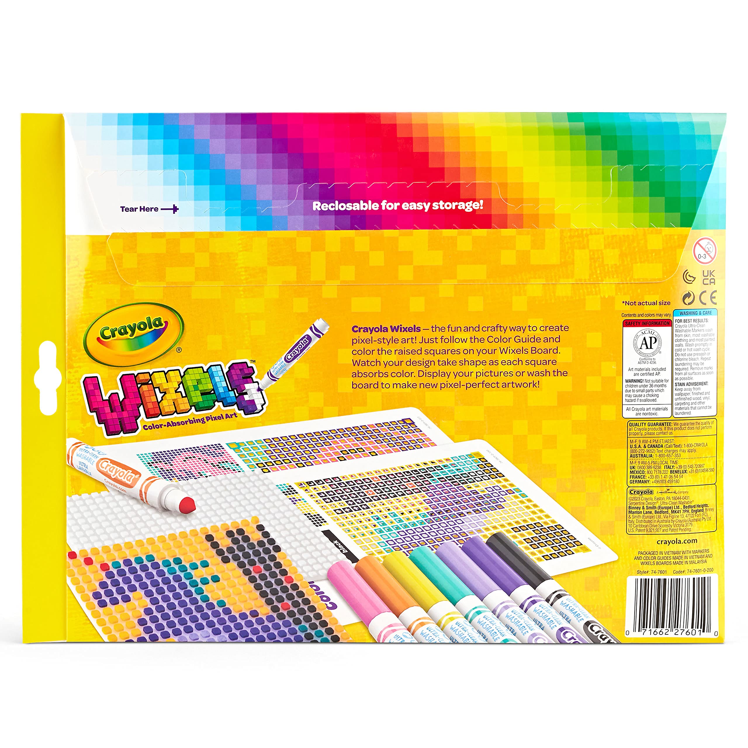 Crayola Wixels Unicorn Activity Kit – Pixel Art with Capillary Action for Kids Ages 6+