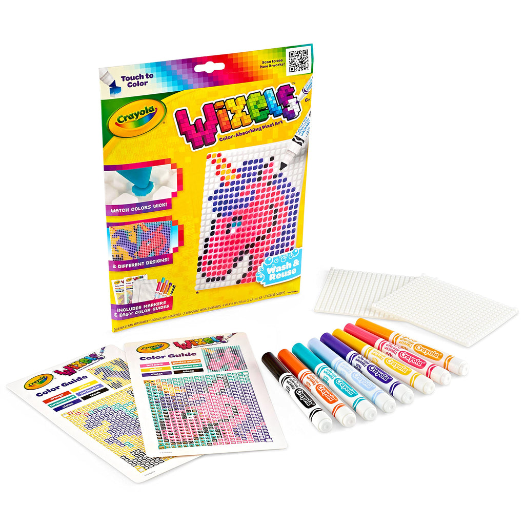 Crayola Wixels Unicorn Activity Kit – Pixel Art with Capillary Action for Kids Ages 6+