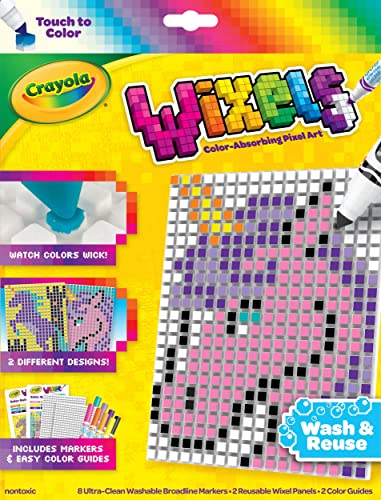 Crayola Wixels Unicorn Activity Kit – Pixel Art with Capillary Action for Kids Ages 6+