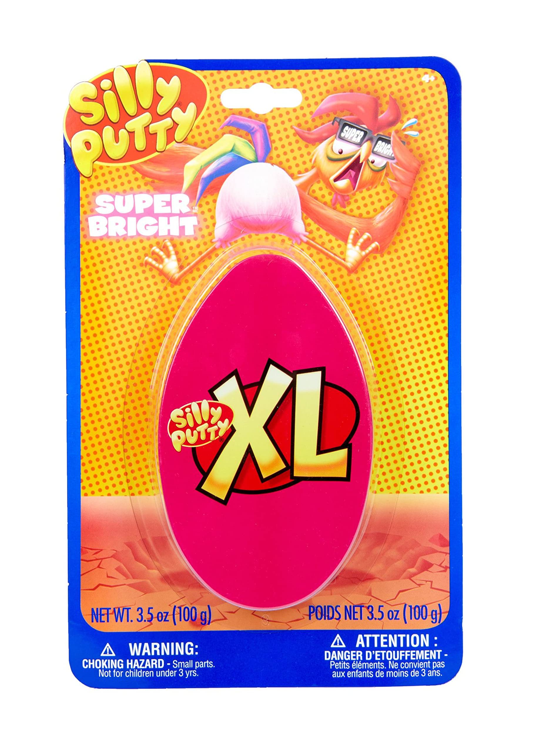 Crayola XL Silly Putty Super Bright – 100g Neon Fidget Putty in Egg Tin