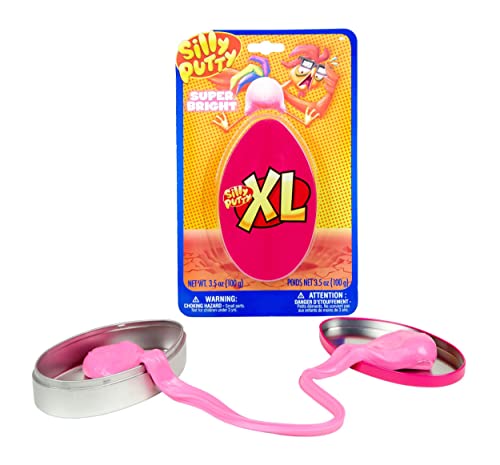 Crayola XL Silly Putty Super Bright – 100g Neon Fidget Putty in Egg Tin