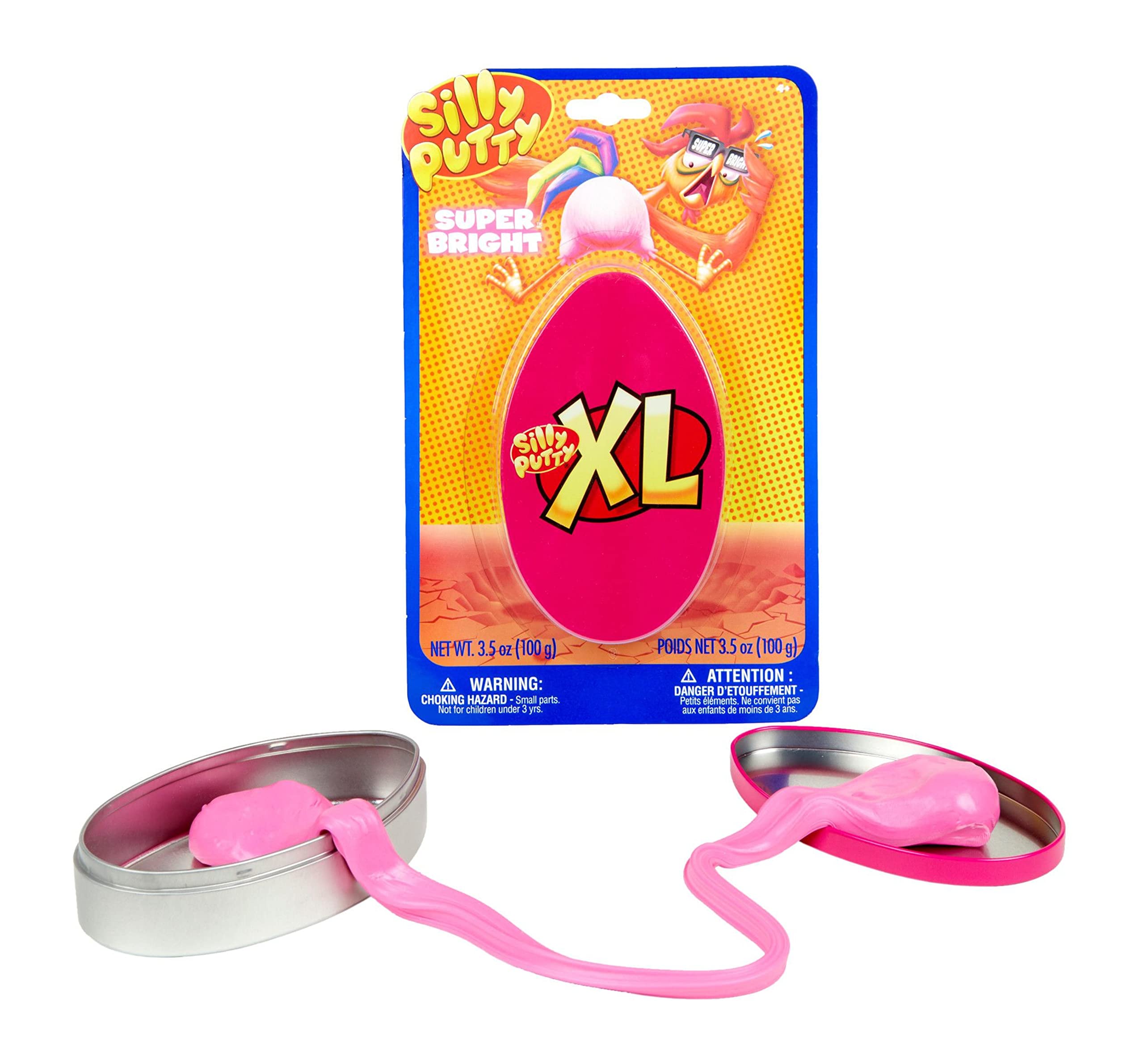 Crayola XL Silly Putty Super Bright – 100g Neon Fidget Putty in Egg Tin