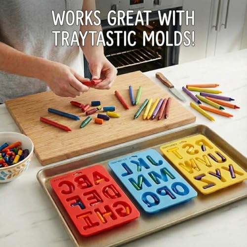 Craytastic! 52 Bulk Unwrapped Black Crayons - Paperless for Crafting, Melting, Parties - Non-Toxic, ASTM D-4236