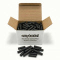Craytastic! Bulk Black Unwrapped Broken Crayons – 144 Pieces (48 Full-Size) for Crafting & Melting