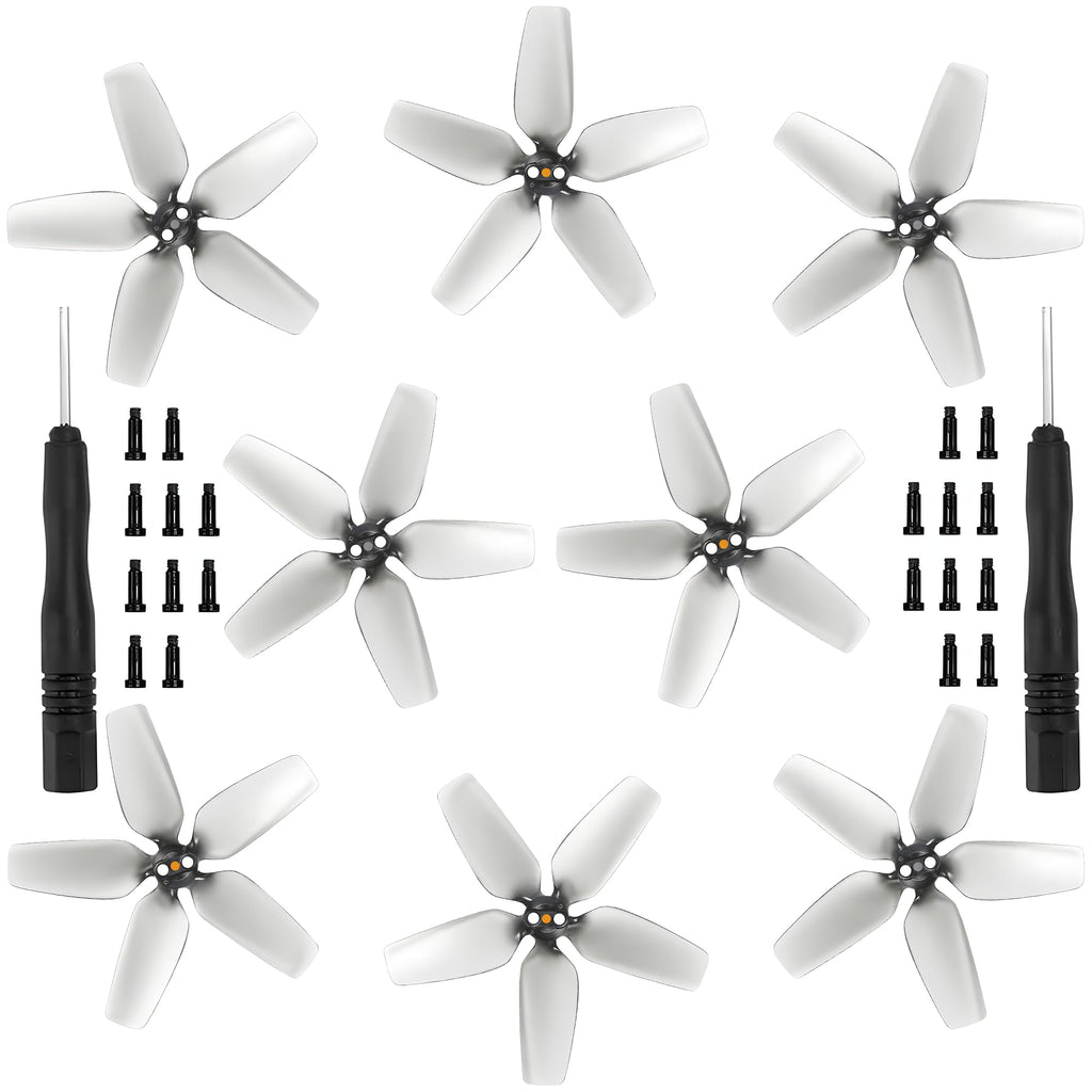 Craznick 8-Pack Propellers for DJI Avata – Low Noise, Easy Install with Screws & Screwdrivers