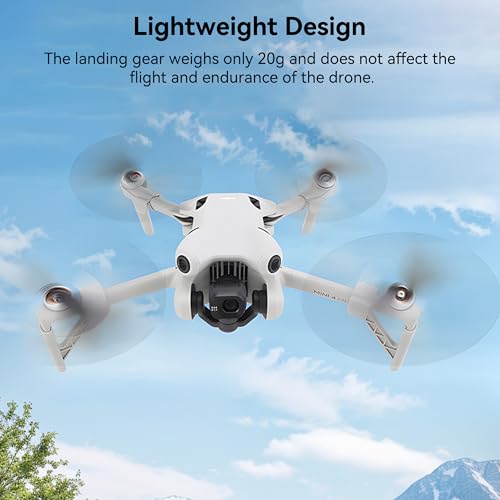 Craznick Landing Gear for DJI Mini 4 Pro – Extended Landing Legs, 25mm Height Increase, Snap-On Installation