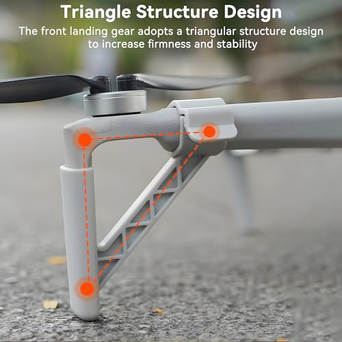 Craznick Landing Gear for DJI Mini 4 Pro – Extended Landing Legs, 25mm Height Increase, Snap-On Installation