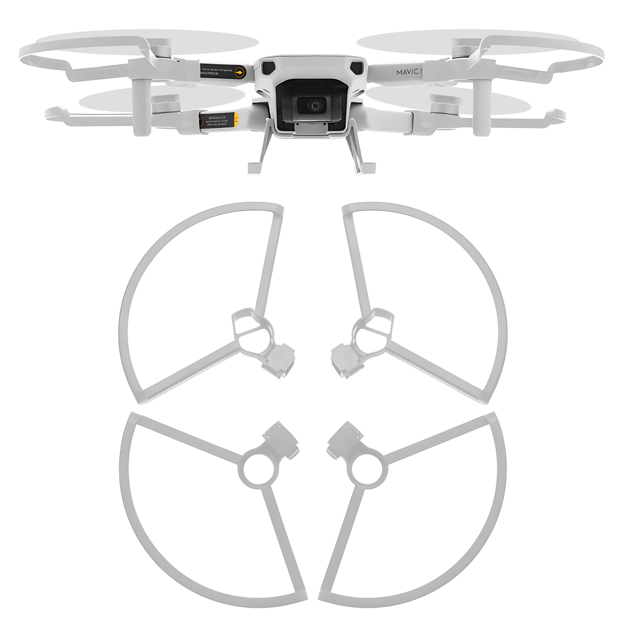 Craznick Propeller Guard for DJI Mini 2 / Mini 2 SE / Mini 4K / Mini SE – Lightweight 26g Quick-Release 4-Pack Drone Accessory