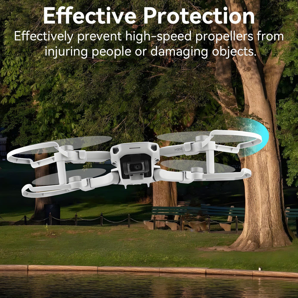 Craznick Propeller Guard for DJI Mini 2 / Mini 2 SE / Mini 4K / Mini SE – Lightweight 26g Quick-Release 4-Pack Drone Accessory