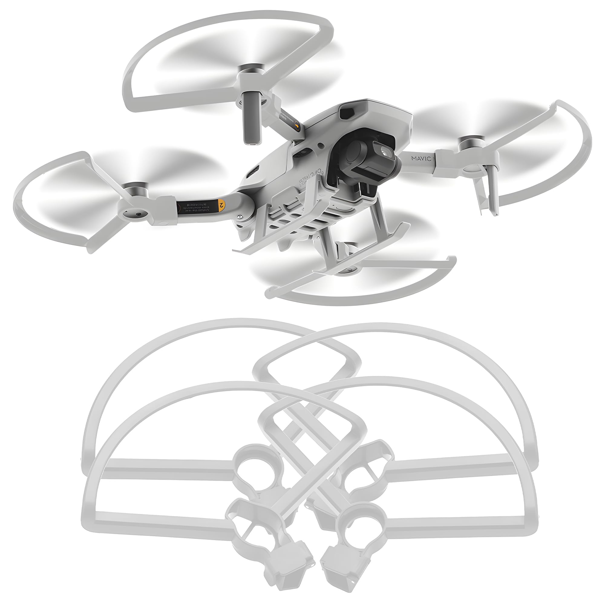 Craznick Propeller Guard for DJI Mini 2 / Mini 2 SE / Mini 4K / Mini SE – Lightweight 26g Quick-Release 4-Pack Drone Accessory