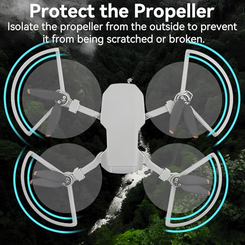 Craznick Propeller Guard for DJI Mini 2 / Mini 2 SE / Mini 4K / Mini SE – Lightweight 26g Quick-Release 4-Pack Drone Accessory