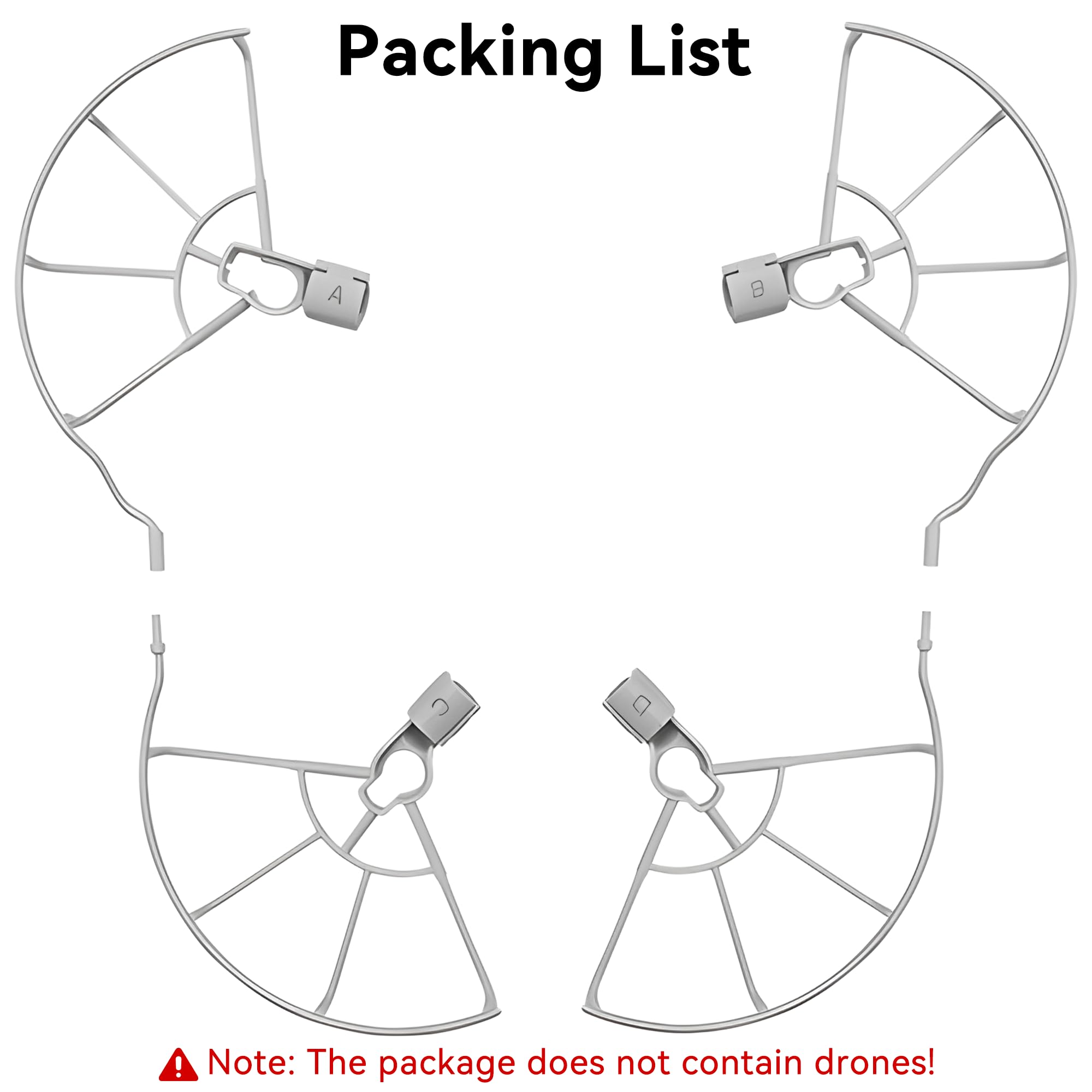Craznick Propeller Guard for DJI Mini 4 Pro – Quick Release, ABS, 49g