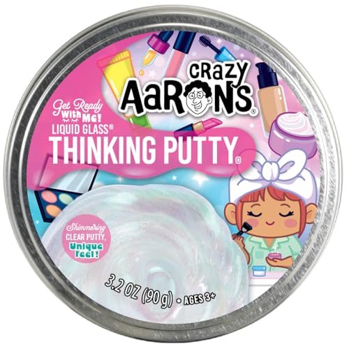 Crazy Aaron's Get Ready with Me Thinking Putty – Color-Shifting Sparkles, 3.2 oz